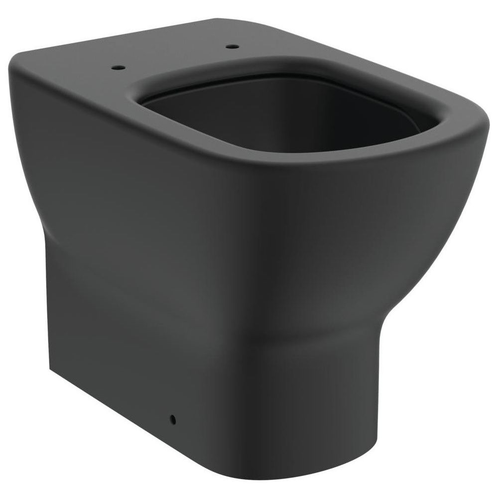 Vas WC pe pardoseala Ideal Standard Tesi AquaBlade 37x56 cm evacuare orizontala sau verticala, lipit de perete, negru mat main product photo