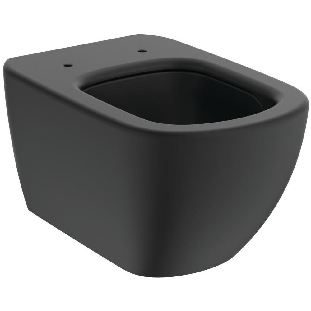 Vas WC suspendat Ideal Standard Tesi AquaBlade 37x54 cm evacuare orizontala, negru mat main product photo