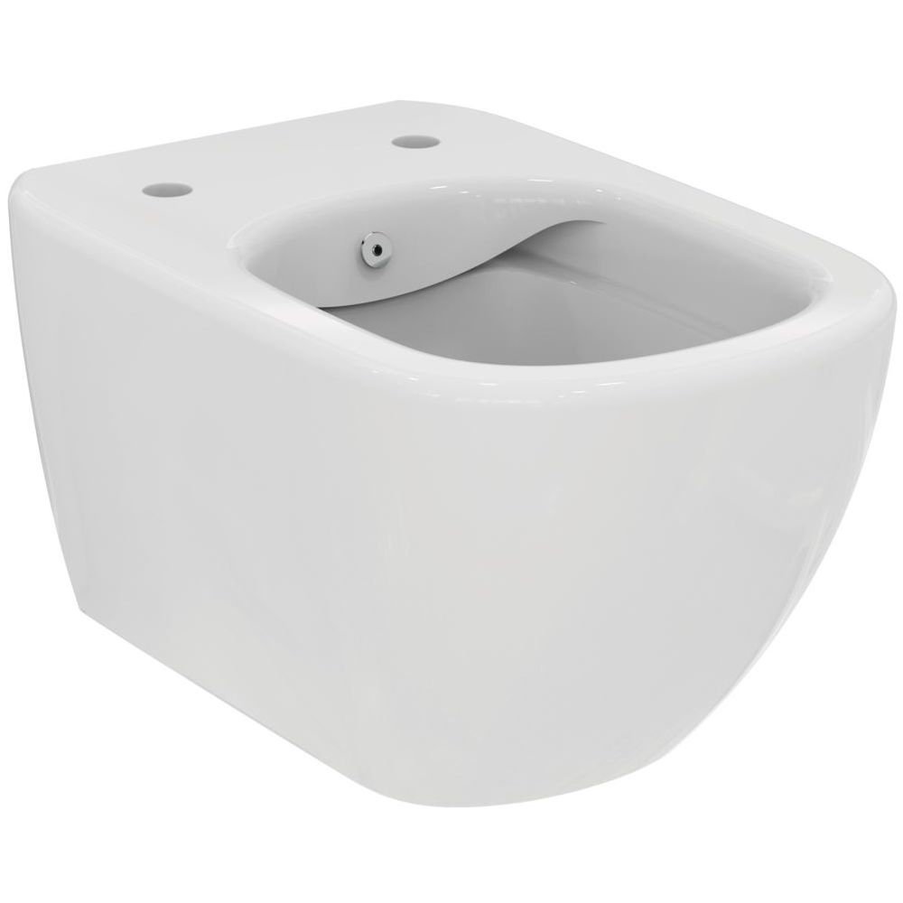 Vas WC cu bideu suspendat Ideal Standard Tesi RimLS+ 36x53 cm evacuare orizontala, alb main product photo