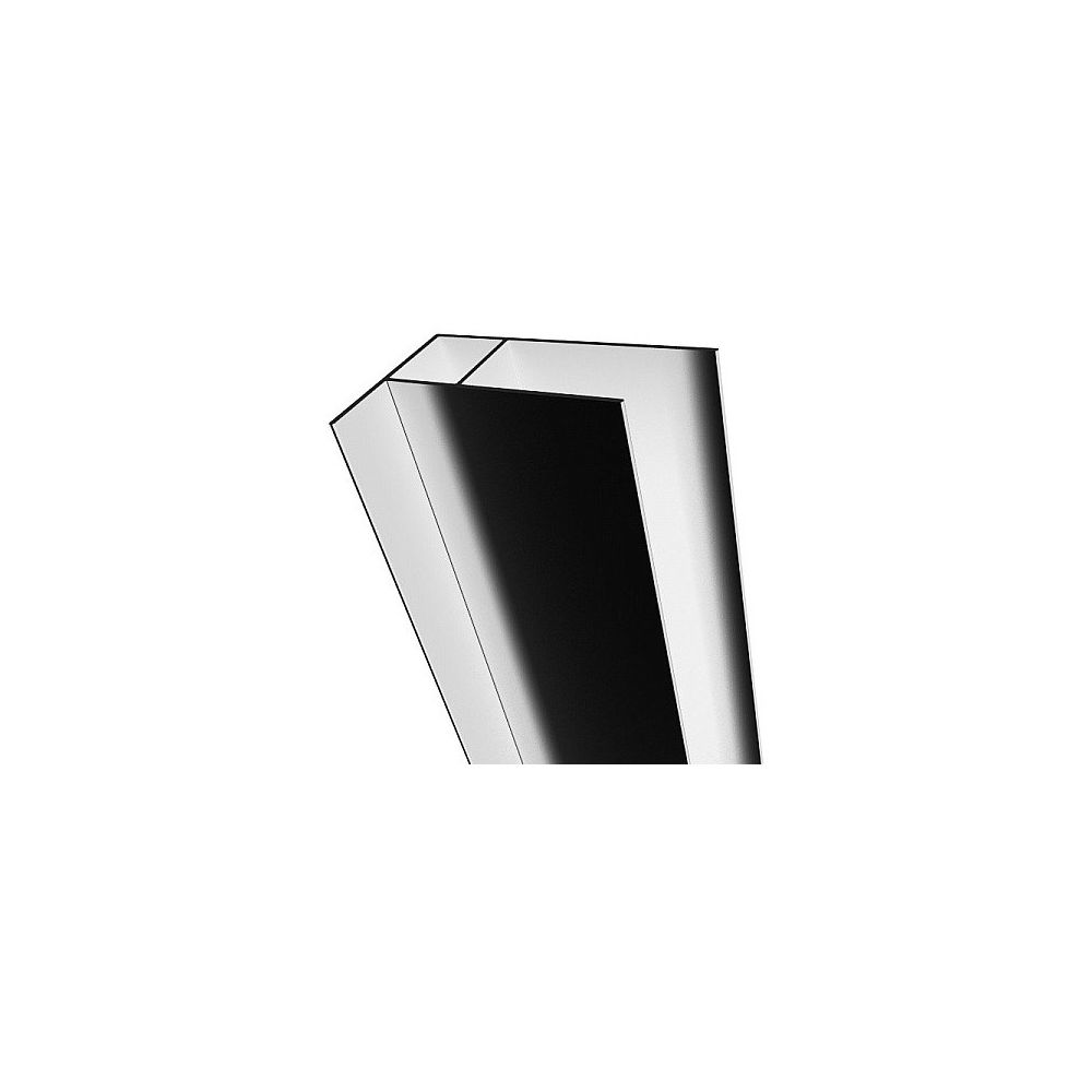 Radaway Premium Plus Profil U de extensie + 2 cm, pentru montaj pe partea fixa, crom main product photo