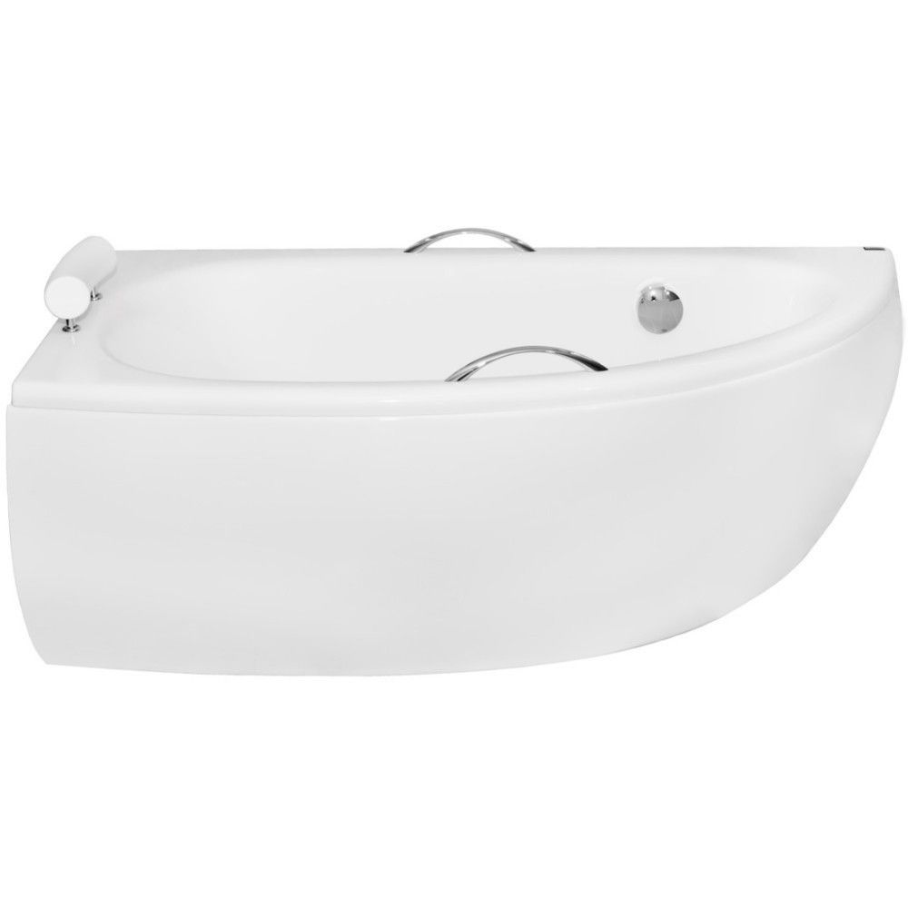 Cada baie pe colt semirotunda asimetrica Besco Milena Premium acril 150x70 cm main product photo