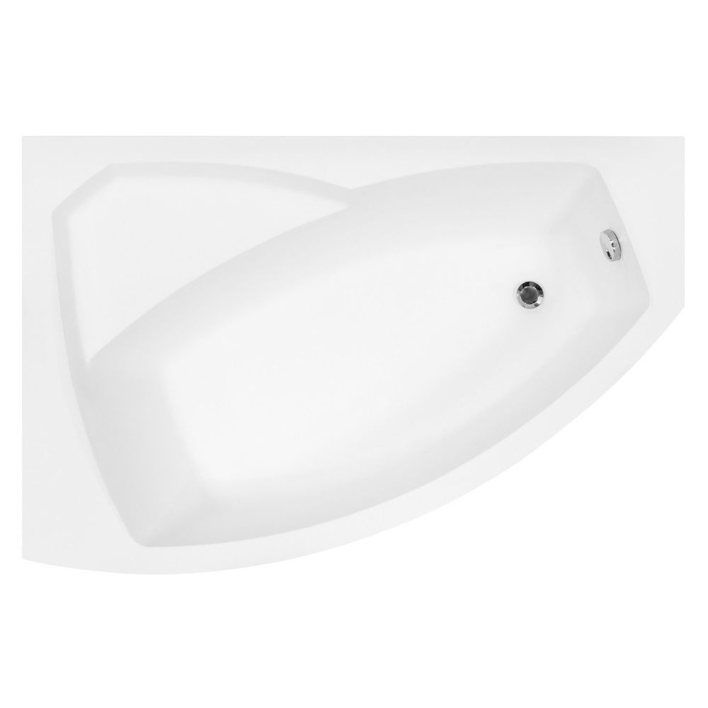 Cada baie pe colt semirotunda asimetrica Besco Rima acril 150x95 cm main product photo
