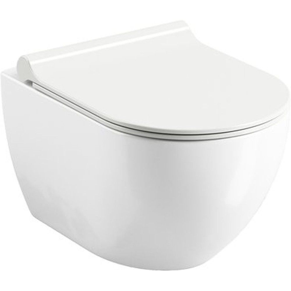 Vas WC suspendat Ravak Uni Chrome RimOff Rimless 36x51 cm evacuare orizontala, alb main product photo