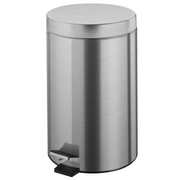 Bisk Cos gunoi nichelat rotund, 5 litri, H28 cm