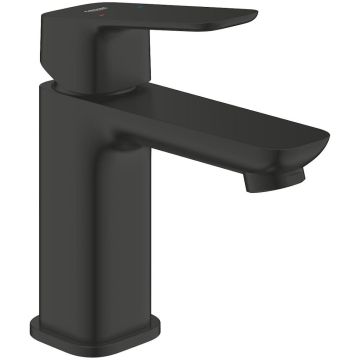 Baterie lavoar Grohe Cubeo, fara ventil, marime S, negru mat