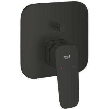 Grohe Cubeo Baterie cada dus monocomanda incastrata, negru mat
