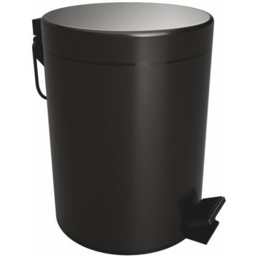 Bemeta Dark Cos gunoi 5 l, soft-close, negru