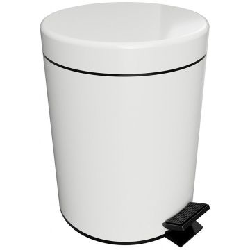 Bemeta Hotel Cos gunoi cu capac soft close 5 l, alb
