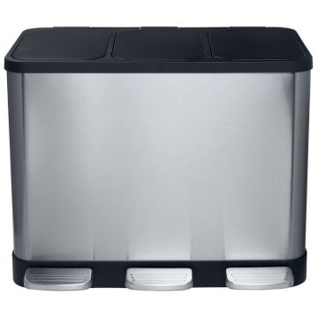 Bemeta Home Cos de gunoi cu 3 compartimente, 3x14 l, inox
