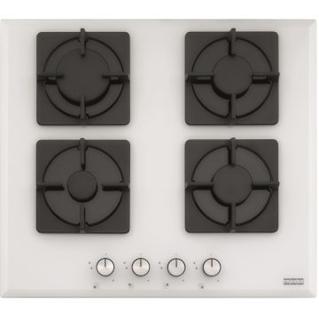 Franke New Glass FHNS 604 4G WH C Plita cu gaz 59x52 cm, alb