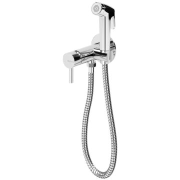 Bruma Baterie bideu monocomanda cu dus igienic ABS, crom