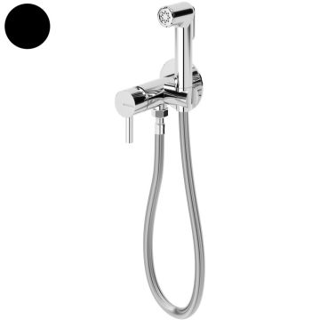 Bruma Baterie bideu monocomanda cu dus igienic, negru (night sky)