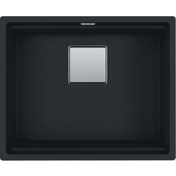 Franke Kubus 2 Sottotop KNG 110-52 Chiuveta bucatarie granit 56x46 cm, negru mat