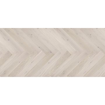 Barlinek Pure Line Parchet lemn triplustratificat, alb (Cappuccino Herringbone 110)