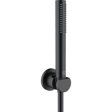Kludi Nova Fonte Puristic Set dus cu suport, negru mat