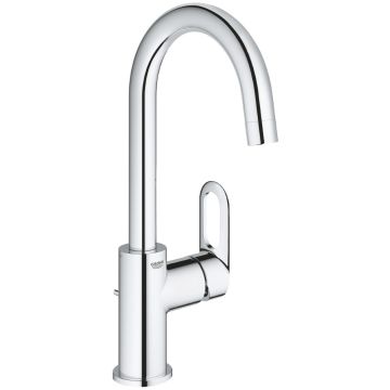 Baterie lavoar Grohe BauLoop, pipa pivotanta si ventil pop-up, marime L