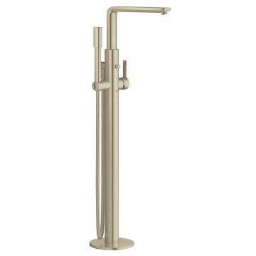 Grohe Lineare Baterie cada freestanding, nichel mat (brushed nickel)