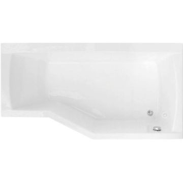 Cada baie pe colt poligonala asimetrica Belform Noa acril 170x90 cm, dreapta