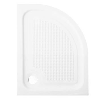 Cadita dus semirotunda asimetrica Belform Cubo 90x70 cm, autoportanta