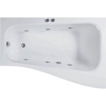 Belform Senso Cada cu hidromasaj 150x70/100 cm, varianta stanga
