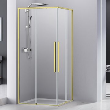 Cabina dus patrata cu usi glisante Belform Fortuna 80x80 cm