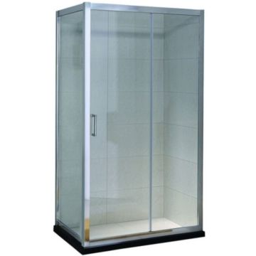 Cabina dus dreptunghiulara cu usa glisanta Belform Clear 110x70 cm