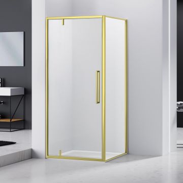 Cabina dus patrata cu usa batanta Belform Fortuna 90x90 cm