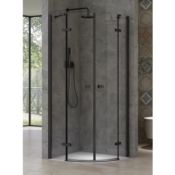 Cabina dus semirotunda cu usi batante Belform Infinity 90x90 cm