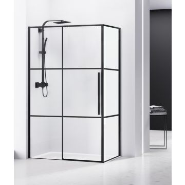 Cabina dus dreptunghiulara cu usa glisanta Belform Infinity 100x80 cm