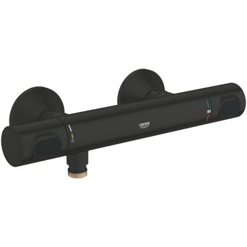 Grohe Grohtherm 500 Baterie dus cu termostat, negru mat