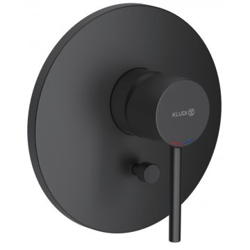 Kludi Bozz Baterie cada dus incastrata, negru mat