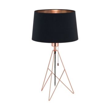 Eglo Camporale Veioza 1x60W, negru/cupru