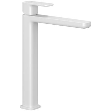 Baterie lavoar Kludi Renon fara ventil, H29 cm, alb mat