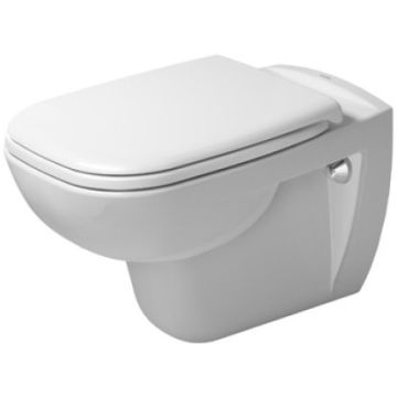 Set Vas WC suspendat cu capac soft close Duravit D-Code 36x55 cm evacuare orizontala