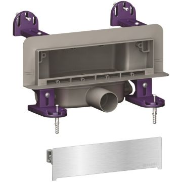 Rigola dus Kessel Scada incastrata in perete, capac inox