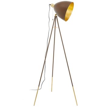 Eglo Chester 1 Lampadar 1x60W, maro (rust-coloured)/auriu