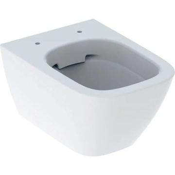 Vas WC suspendat Geberit Smyle Square Rimfree 35x49 cm evacuare orizontala