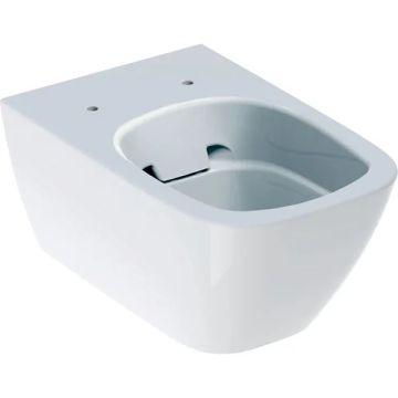 Vas WC suspendat Geberit Smyle Square Rimfree 35x54 cm evacuare orizontala