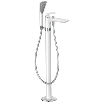 Kludi Balance White Baterie cada freestanding, alb