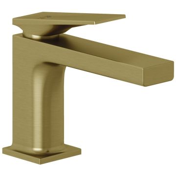 Baterie lavoar Kludi Decus cu ventil click-clack, H13 cm, auriu periat (brushed gold PVD)