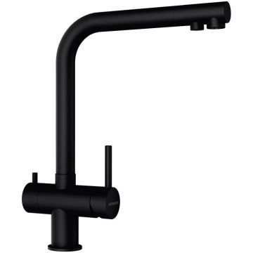 Schock Vitus Baterie bucatarie monocomanda cu optiune de filtrare, negru intens (puro)