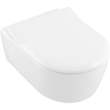Set Vas WC suspendat cu capac soft close Villeroy & Boch Avento DirectFlush 37x53 cm evacuare orizontala