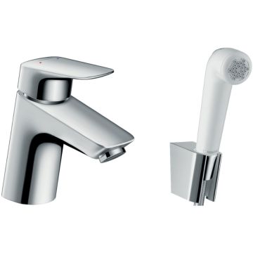 Baterie lavoar cu dus igienic Hansgrohe Logis Bidetta, fara ventil