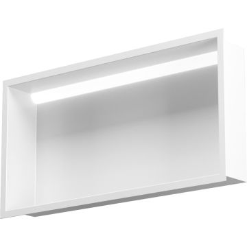 Bemeta Nisa perete baie 62x10xH32 cm cu iluminare LED, alb