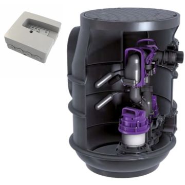 Kessel Aqualift F Basic Duo Tronic Statie de pompare cu instalare subterana, 2 pompe cu panou de comanda