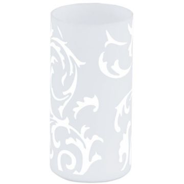 Eglo Geo Veioza Ø10 cm, 1x60W, alb (model aplicat)