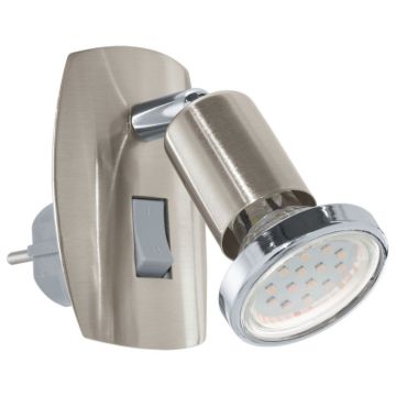Eglo Mini 4 Aplica cu spot 1x3W, H10 cm, crom mat