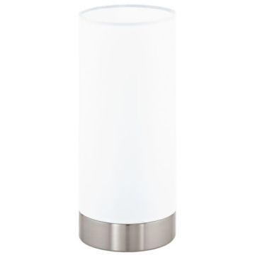 Eglo Damasco 1 Veioza Ø10 cm, 1x60W, alb/crom mat