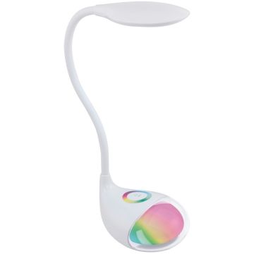 Eglo Cabado 1 Lampa de birou 1x2.2W si LED RGB 1x0.3W, alb