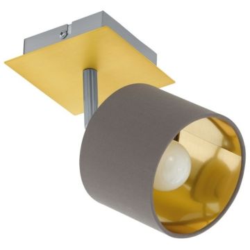 Eglo Valbiano Aplica cu spot 1x10W, gri inchis/auriu